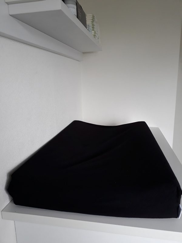Aankleedkussenhoes uni zwart - Afbeelding 5