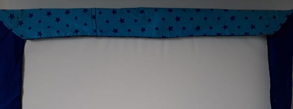 Aankleedkussenhoes van katoen blauw met ster - Afbeelding 3