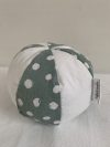 Bal stof oud groen met wit