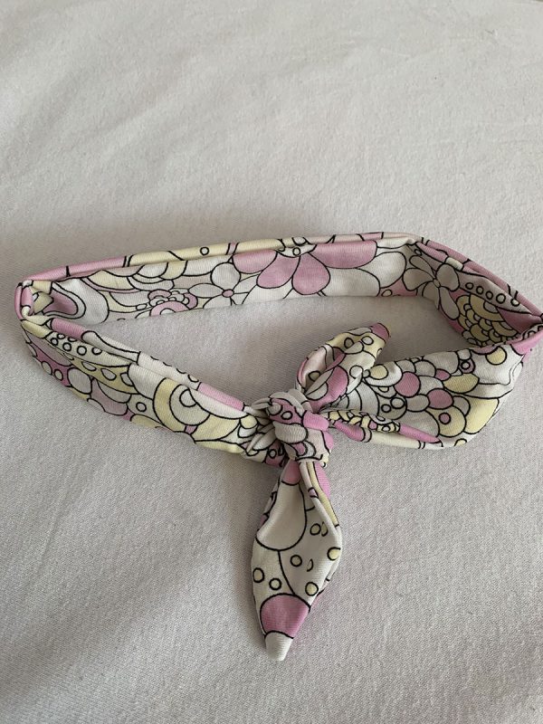 Knoophaarband met strik magic flower wit - Afbeelding 2