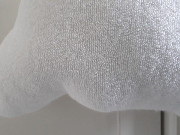 Muziekdoosje wolk wit badstof - Afbeelding 2