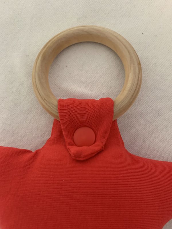 Rammelaar bijtring ster rood - Afbeelding 3