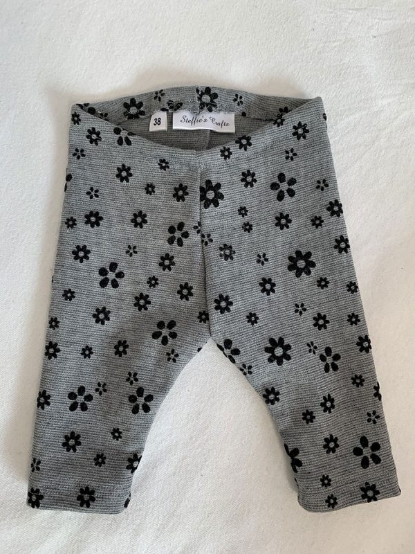 Nicu legging grijs met bloem