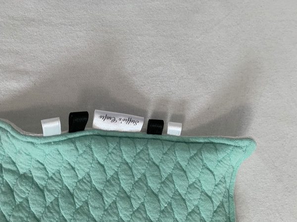 Dekentje mintgroen met wit - Afbeelding 4