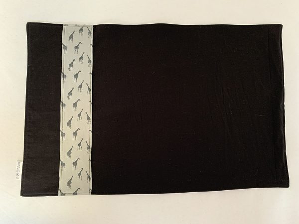 Placemat dubbelzijdig giraf zwart - Afbeelding 4