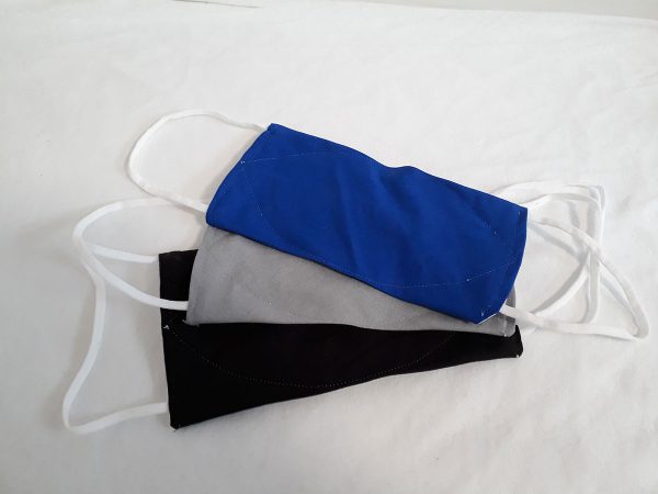 Mondkapje brildragers - blauw uni - Afbeelding 6