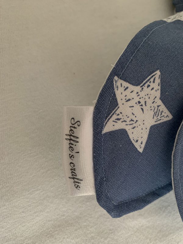 Bijtring konijnenoren blauw wit ster - Afbeelding 3