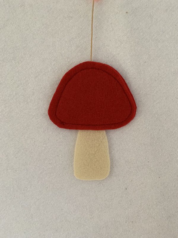 Decoratiehanger paddenstoelen en blad - Afbeelding 2