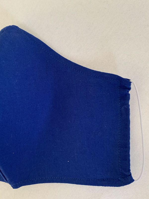 Mondkapje standaard - uni blauw - Afbeelding 2