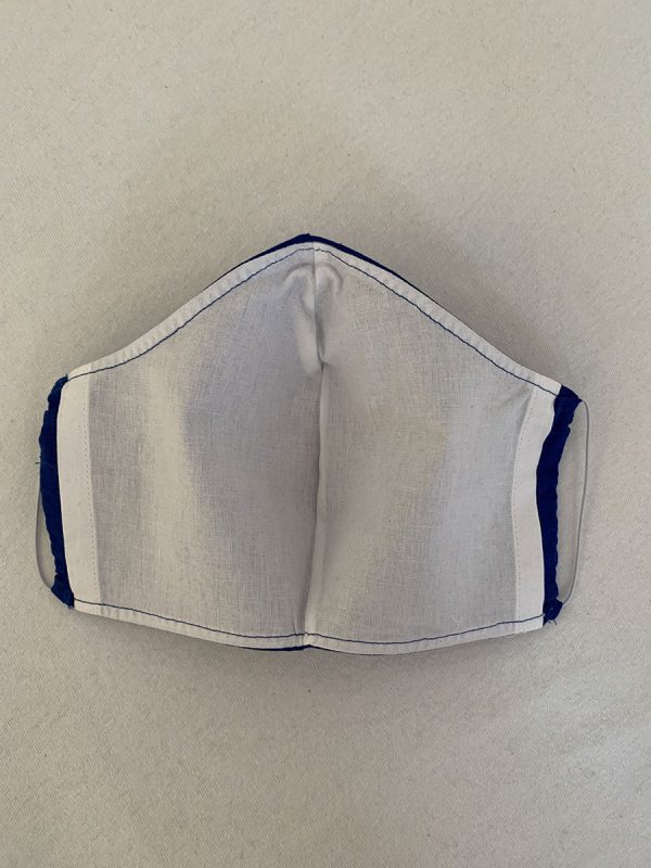 Mondkapje standaard - uni blauw - Afbeelding 3