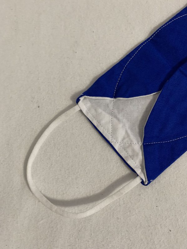 Mondkapje brildragers - blauw uni - Afbeelding 3