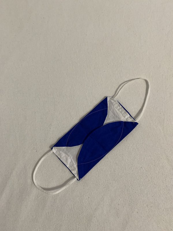 Mondkapje brildragers - blauw uni - Afbeelding 4