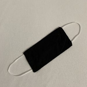 Mondkapje brildragers - zwart uni