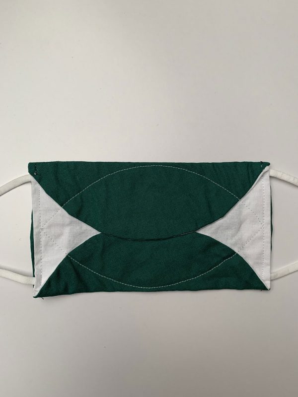 Mondkapje brildragers - uni donker groen - Afbeelding 5