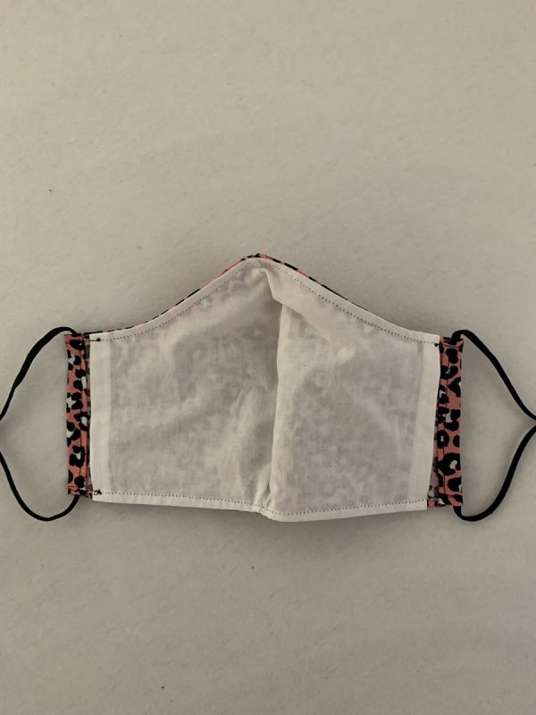 Mondkapje standaard - panterprint roze - Afbeelding 4