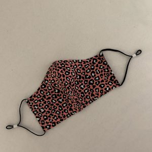 Mondkapje standaard - panterprint roze