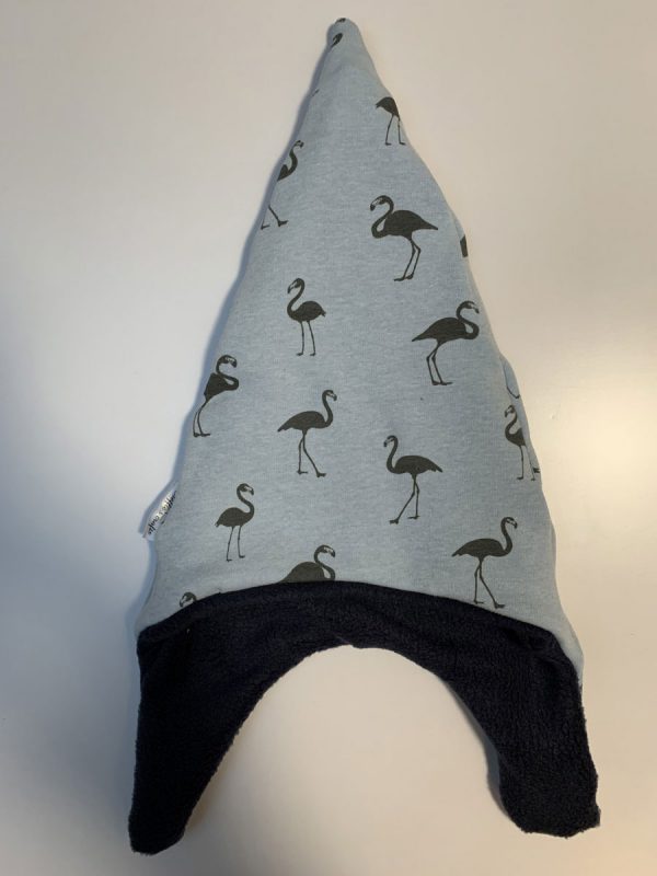 Winterpuntmuts blauw flamingo