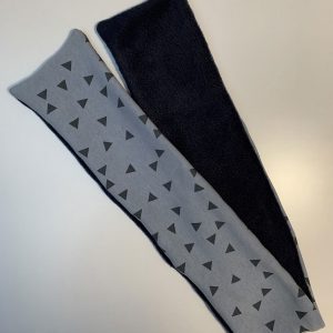 Wintersjaal blauw driehoek