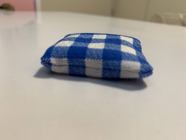 Verwarmings- en koelingskussen wanten boerenbont blauw - Afbeelding 3