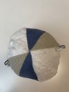 Bal stof blauw licht grijs wit
