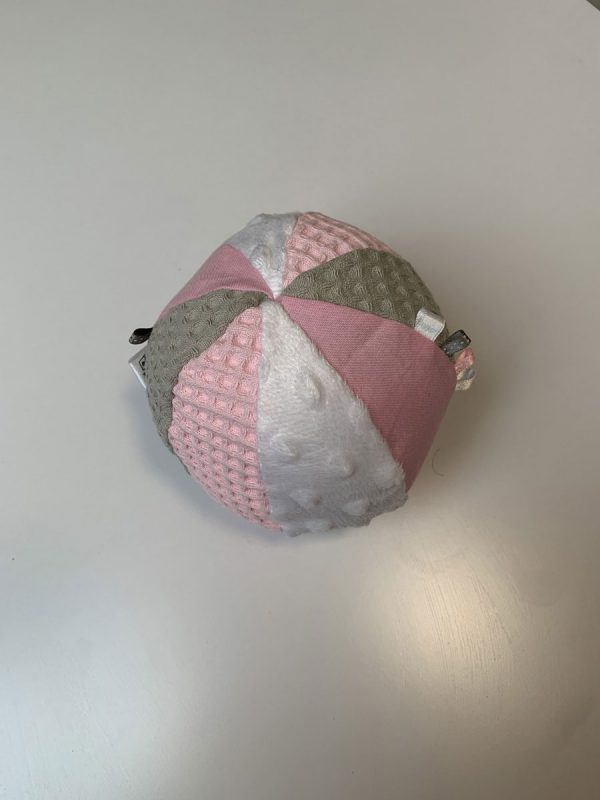 Bal stof roze licht grijs wit - Afbeelding 3
