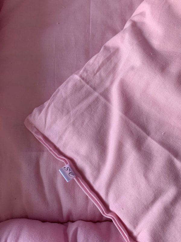 Babynestje omkeerbaar licht grijs licht roze - Afbeelding 5