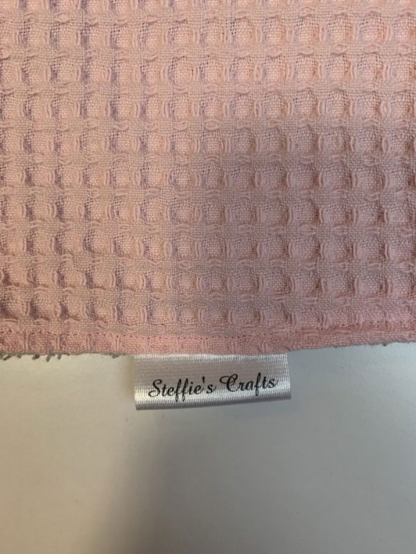 Dekentje licht roze licht grijs - Afbeelding 3