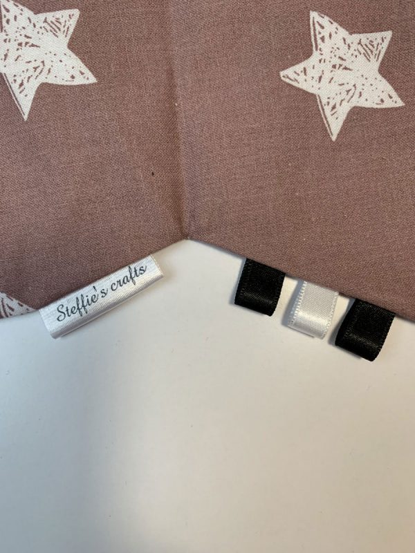 Knisperdoekje ster oud roze - Afbeelding 2