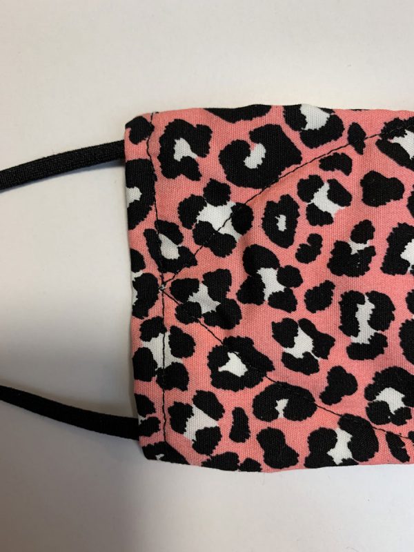 Mondkapje brildragers – panterprint roze - Afbeelding 2