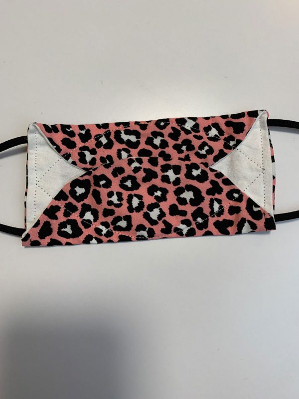 Mondkapje brildragers – panterprint roze - Afbeelding 4