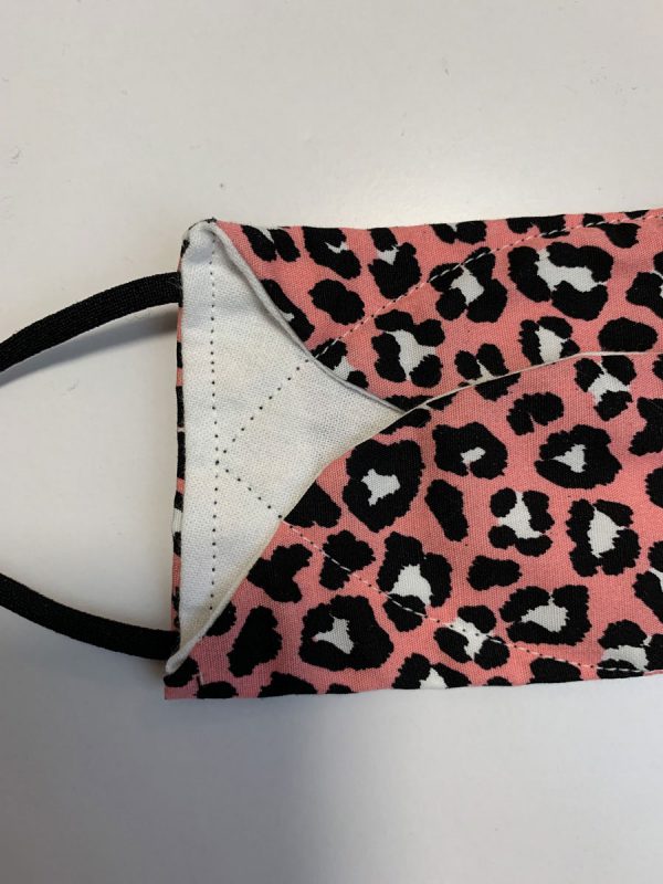 Mondkapje brildragers – panterprint roze - Afbeelding 5