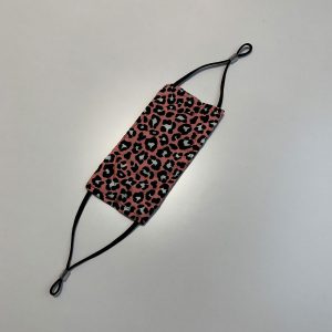 Mondkapje brildragers – panterprint roze