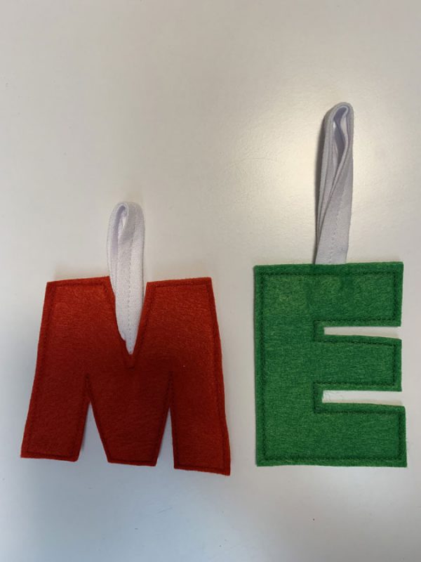 Losse letters Merry Xmas rood groen - Afbeelding 2