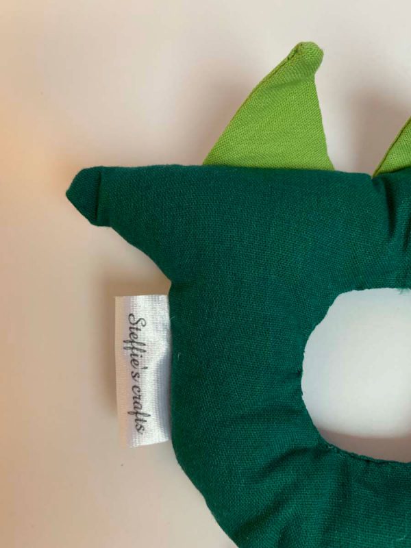 Rammelaar stof dino groen - Afbeelding 2