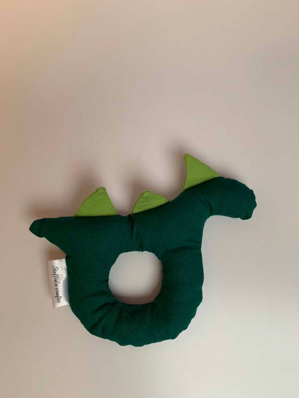 Rammelaar stof dino groen