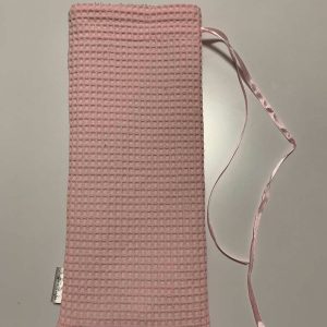 Kruikenzak licht roze licht grijs