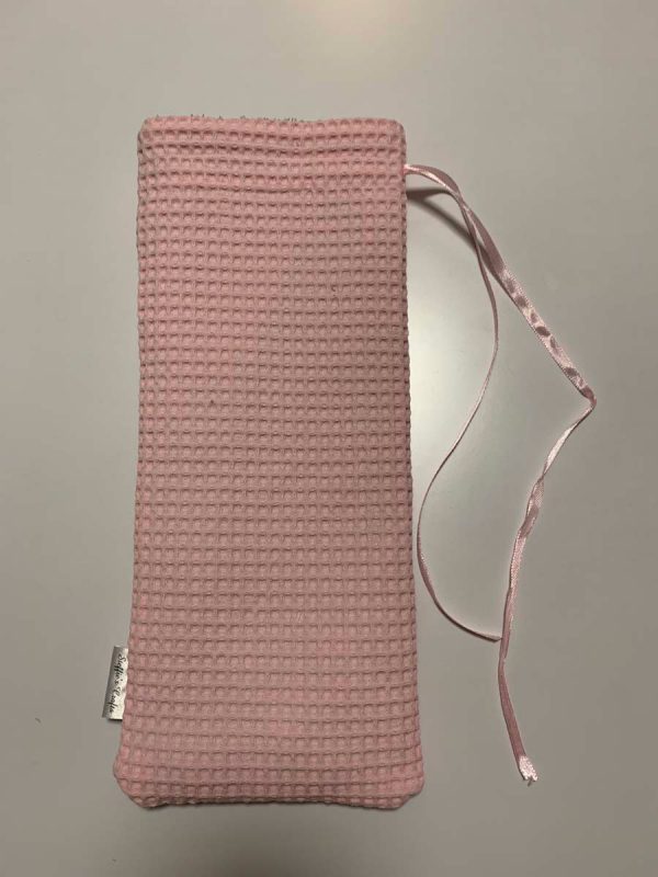Kruikenzak licht roze licht grijs