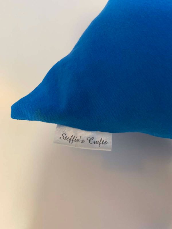 Kussen ster blauw wit - Afbeelding 4