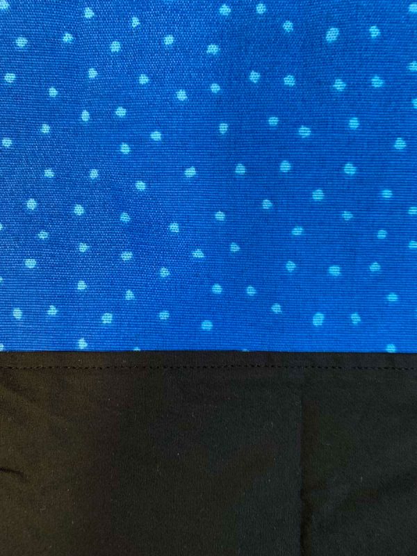 Tas met trektouwtjes zwart met kleur - Afbeelding 3