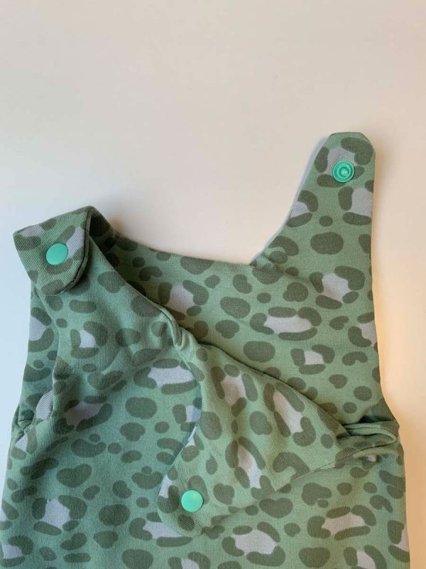 Baby luierpakje panterprint oudgroen - Afbeelding 2