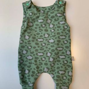Baby luierpakje panterprint oudgroen