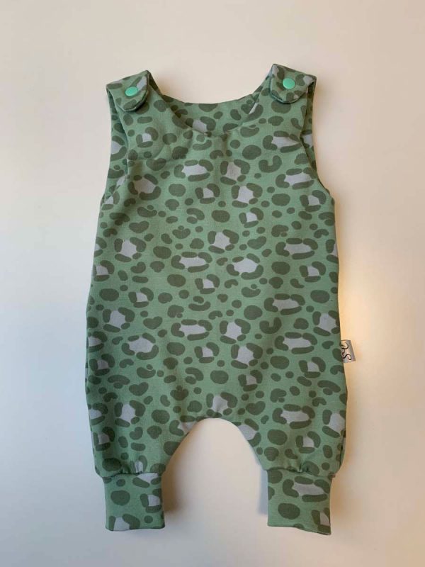 Baby luierpakje panterprint oudgroen