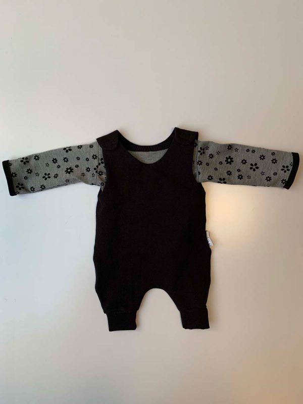Setje grijs bloem zwart Nicu - Afbeelding 2