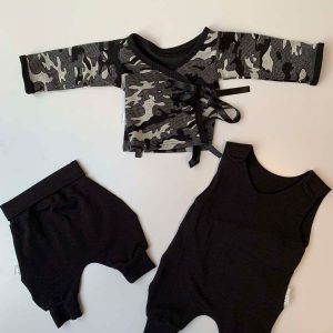 Setje zwart wit camouflage Nicu
