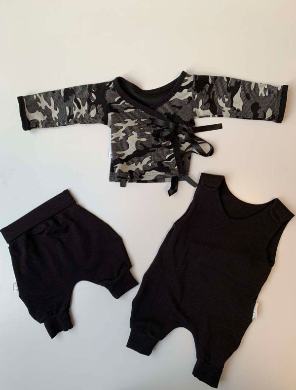 Setje zwart wit camouflage Nicu
