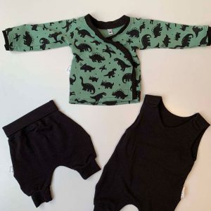 Setje dino groen Nicu
