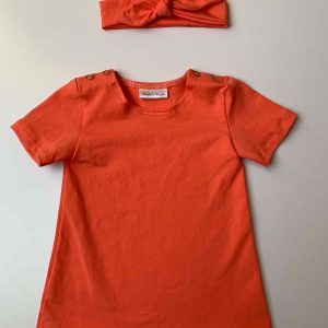Setje Koningsdag uni oranje baby en kind