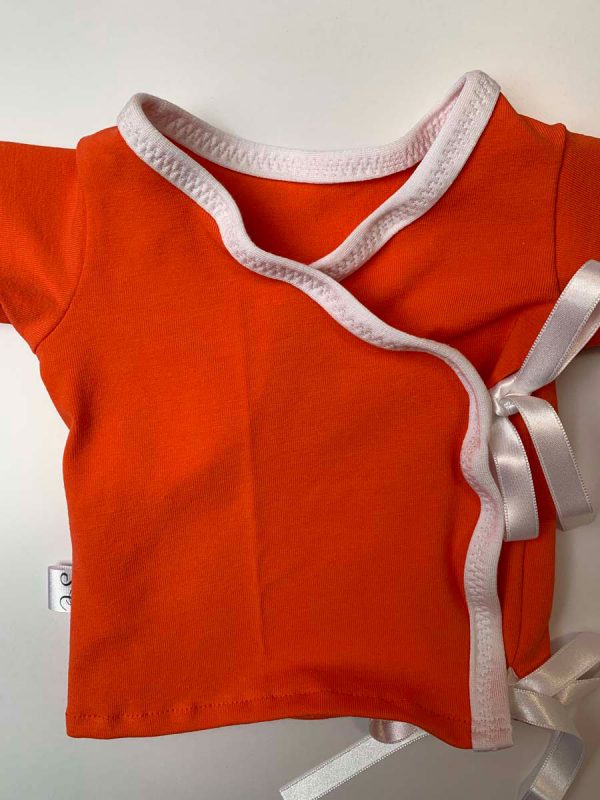 Nicu overslagtruitje uni oranje - Afbeelding 3
