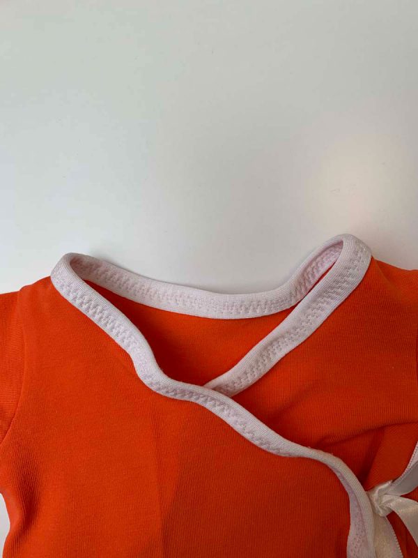 Nicu overslagtruitje uni oranje - Afbeelding 5