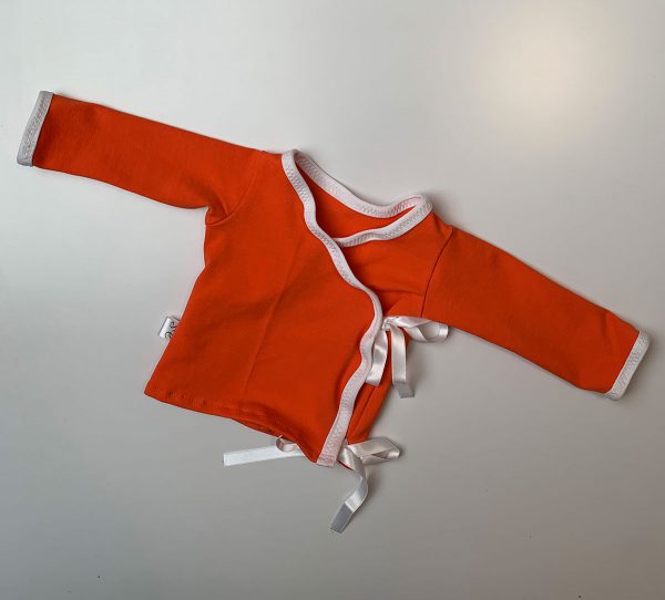 Nicu overslagtruitje uni oranje